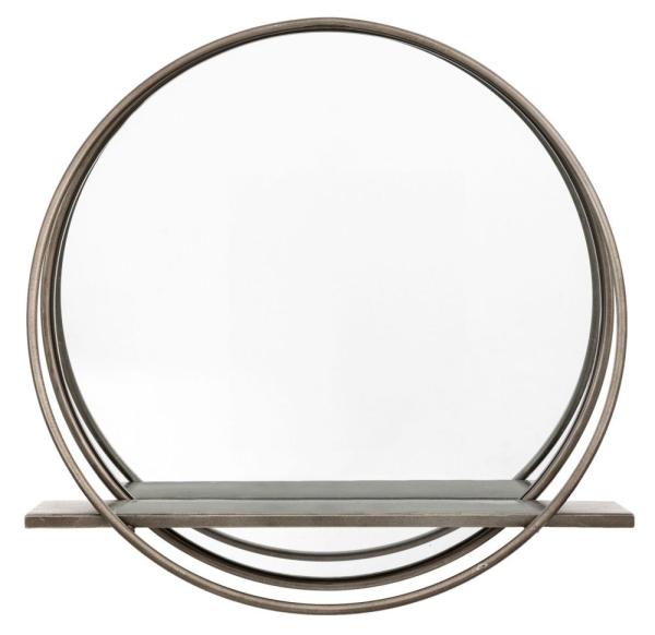 Winslow Black Round Mirror - 45cm x 45cm