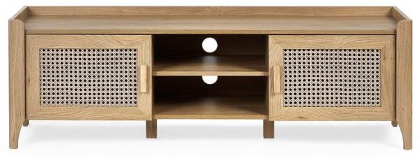 Sydney Faux Rattan 2 Door Media Unit