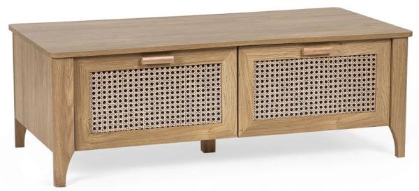 Sydney Faux Rattan 2 Drawer Coffee Table