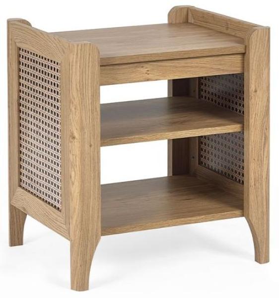 Sydney Faux Rattan Lamp Table