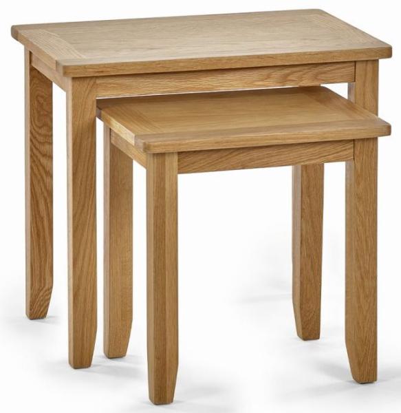 Mallory Oak Nest of 2 Tables