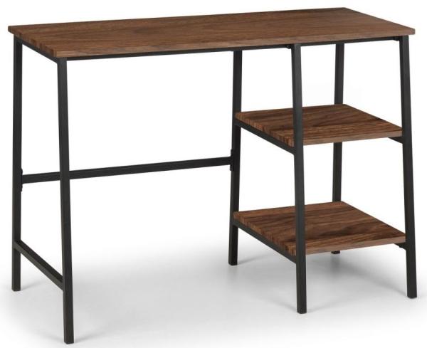 Tribeca Walnut Metal Desk