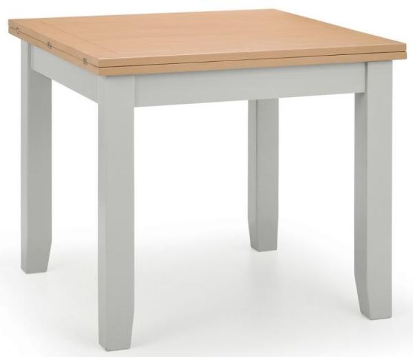 Richmond Grey Painted 2 Seater Flip Top Extending Dining Table