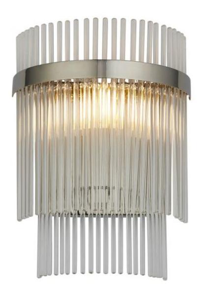 Marietta 1 Bright Nickel Wall Light