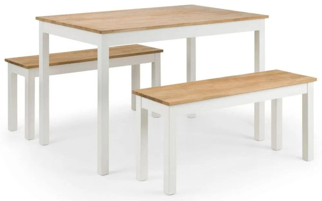 Coxmoor Ivory Painted Dining Set with Bench
