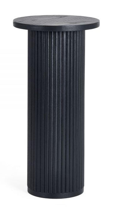 Louis Black Fluted Drinks Table