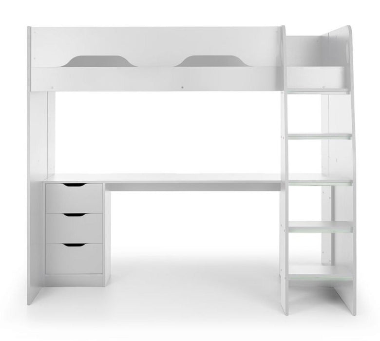 Mercury White PC Gaming Highsleeper Bed