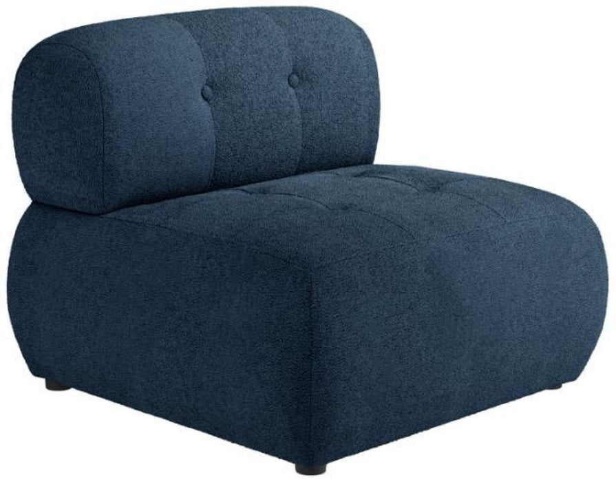 Reese Midnight Blue Boucle Fabric Chair