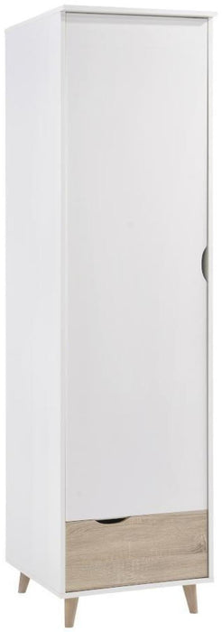 Stockholm White 1 Door Wardrobe
