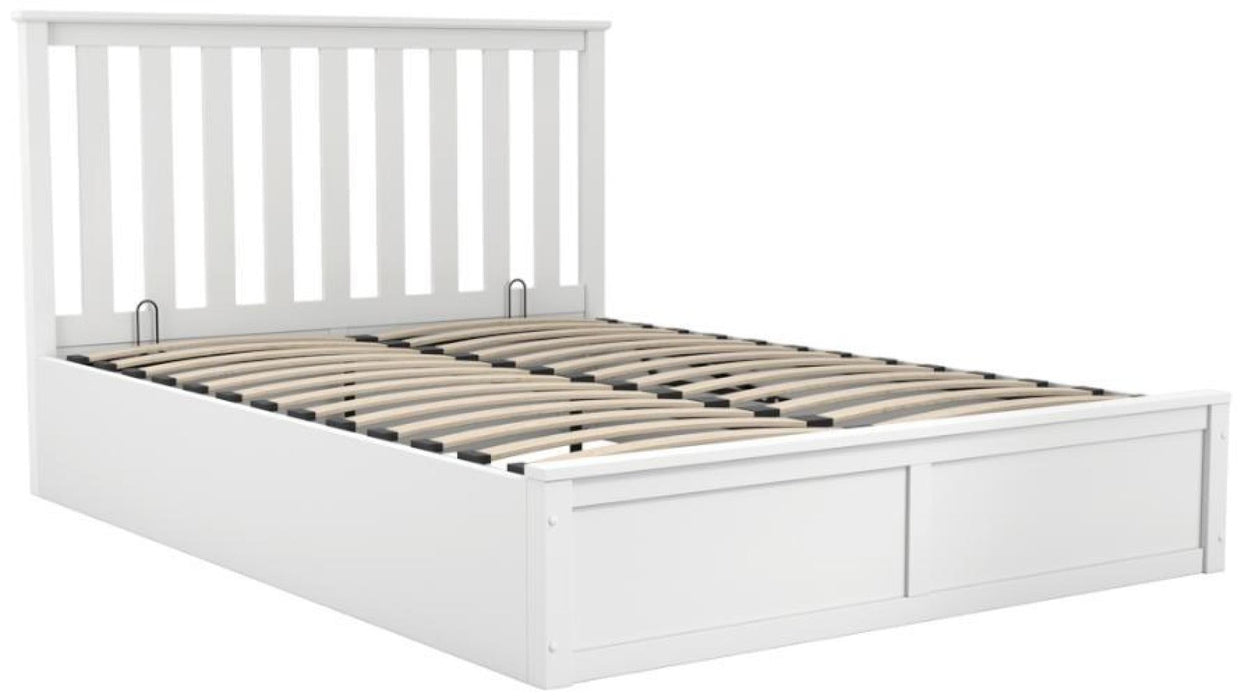 Oxford White Wood Double Bed
