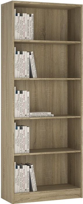 4 You Tall Wide Bookcase in Sonama Oak