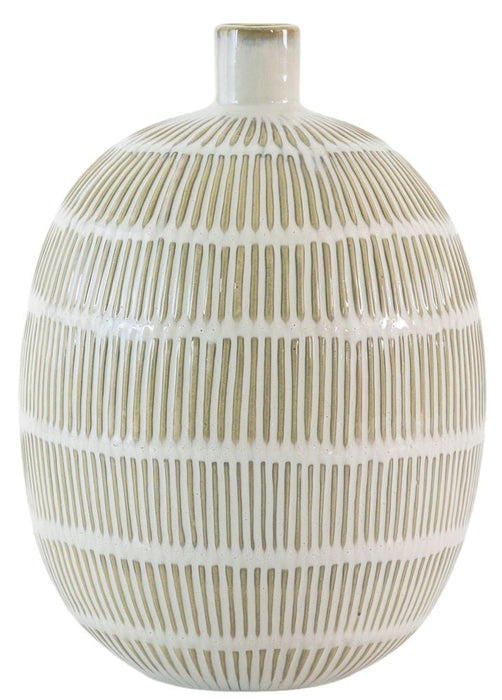 Abelia Natural and White Vase