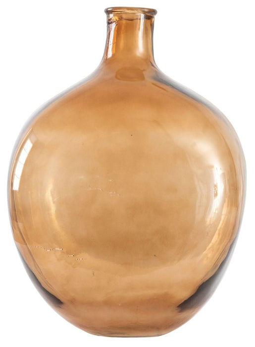 Burwell Brown Glass Large Bottle Vase