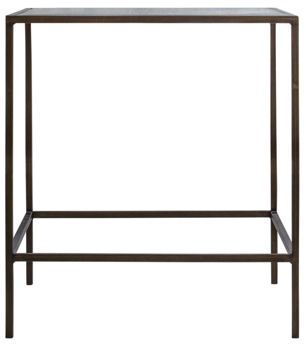 Rothbury Clear Glass and Bronze Side Table