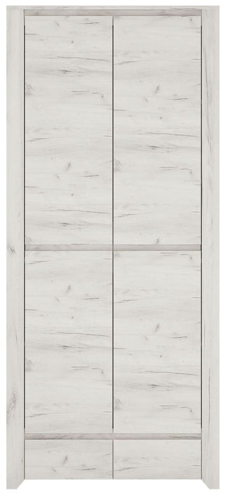 Angel White Oak 2 Door 2 Drawer Fitted Wardrobe