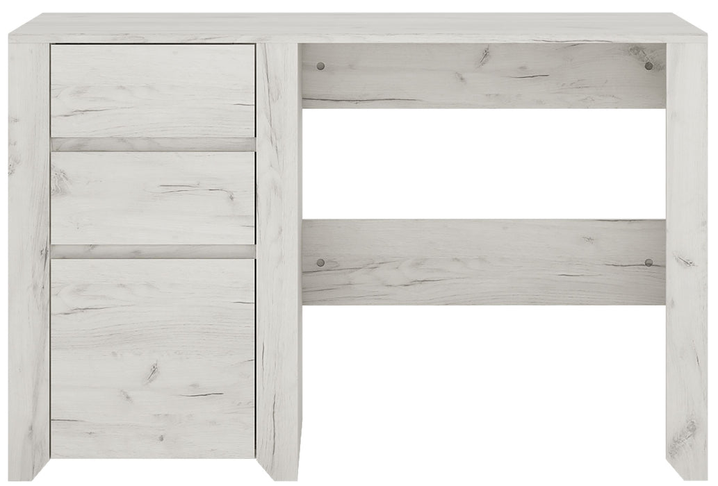 Angel White Oak 3 Drawer Desk