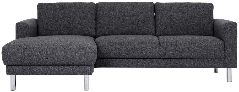 Cleveland Chaiselongue Sofa in Nova Anthracite (LH)