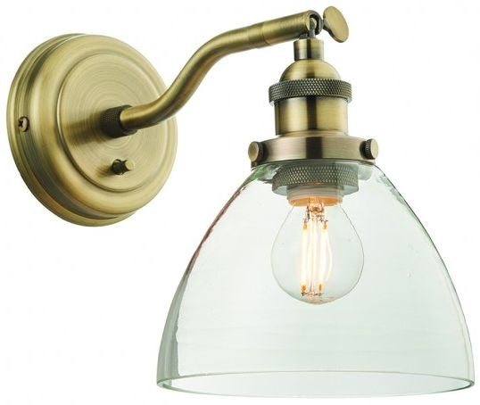 Hansen Antique Brass Wall Light