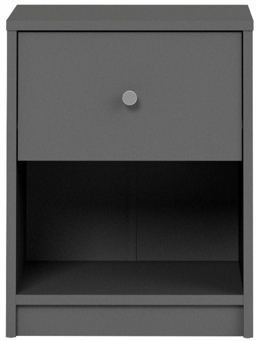 May Bedside 1 Drawer in Grey
