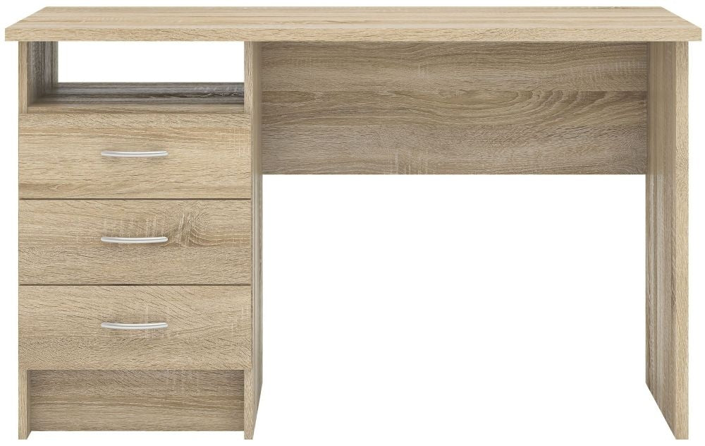 Function Plus Desk 3 Drawer in Oak