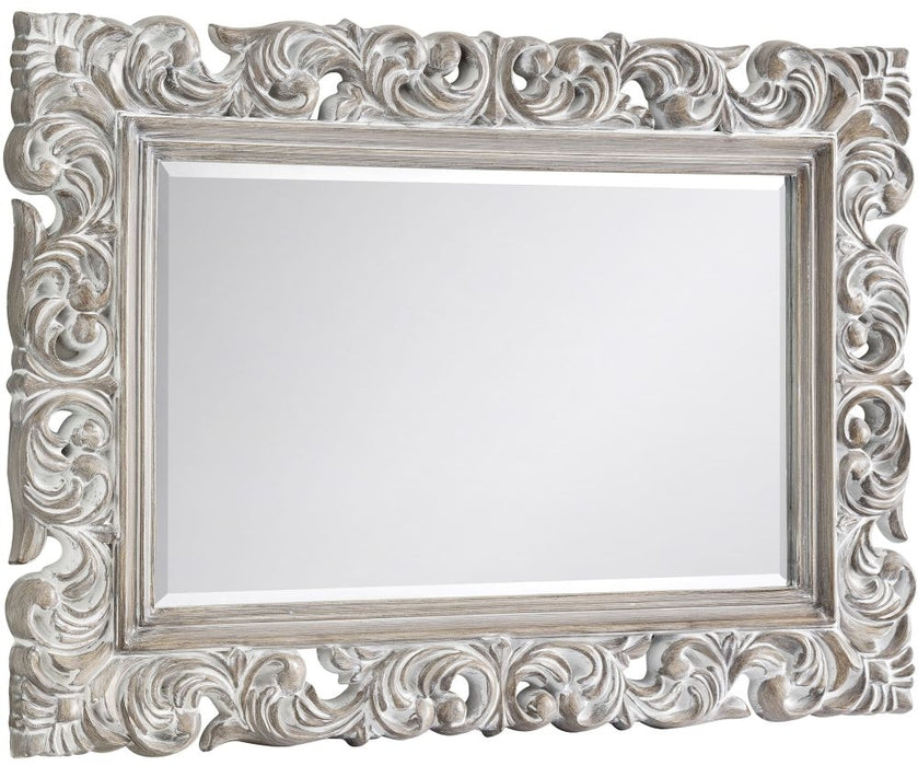 Baroque Rectangular Wall Mirror - 113cm x 82cm