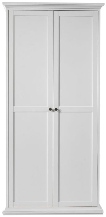 Paris 2 Door Wardrobe in White