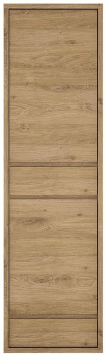 Shetland Oak 2 Door 2 Drawer Narrow Cabinet