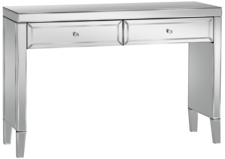 Valencia Mirrored 2 Drawer Console Table