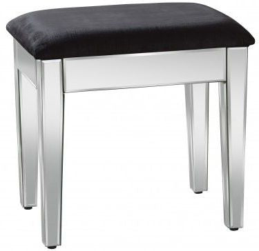 Valencia Mirrored Padded Dressing Stool