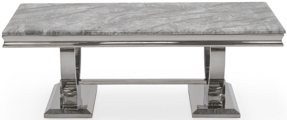 Vida Living Arianna Grey Marble Coffee Table