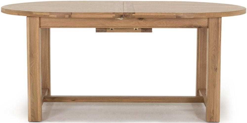 Vida Living Breeze Oak Oval 6 Seater Extending Dining Table