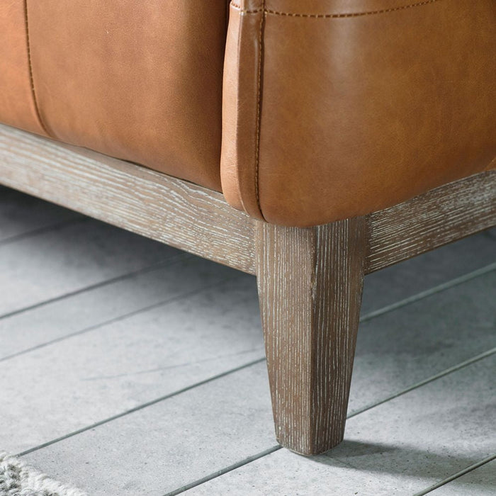 Ecclestone Vintage Brown Leather 3 Seater Sofa