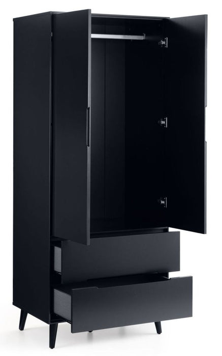Alicia Anthracite 2 Door Combi Wardrobe