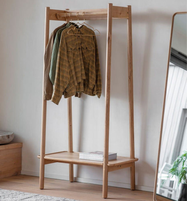 Kingham Natural Oak Open Wardrobe
