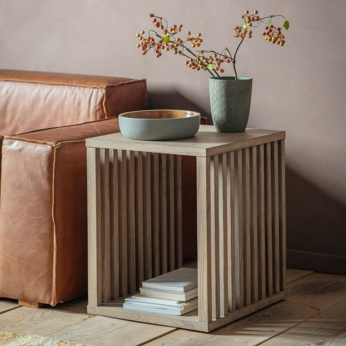 Kyoto Mindy Wood Side Table