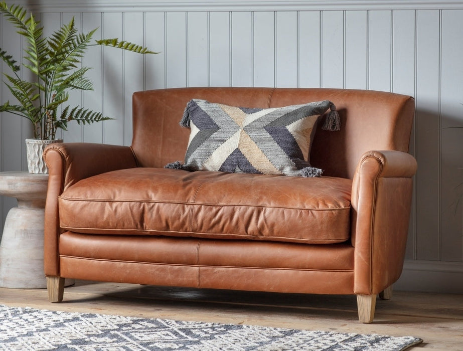 Mr. Paddington Vintage Brown Leather 2 Seater Sofa