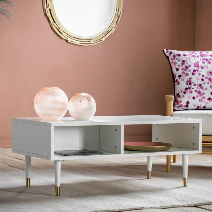 Holbrook White 100cm Coffee Table