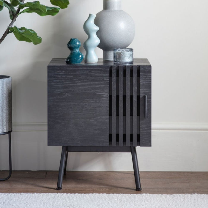Holsen Black Oak Side Table
