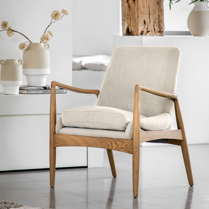 Carrera Natural Linen Armchair