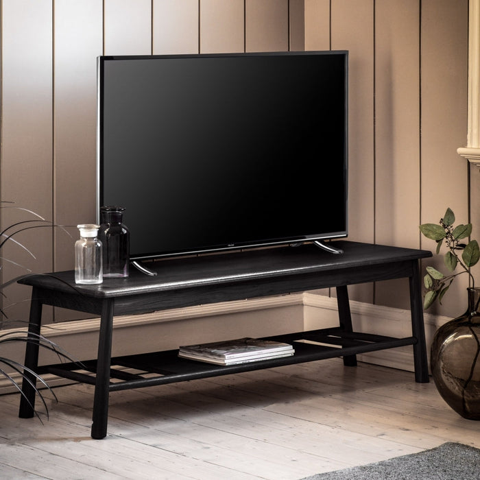 Wycombe 140cm Nordic Style Black TV Media Unit