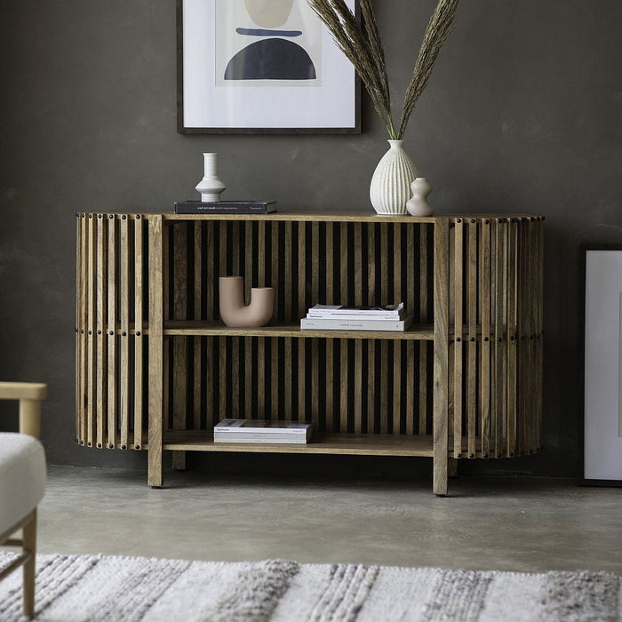 Voss Natural Mango Wood Console Table