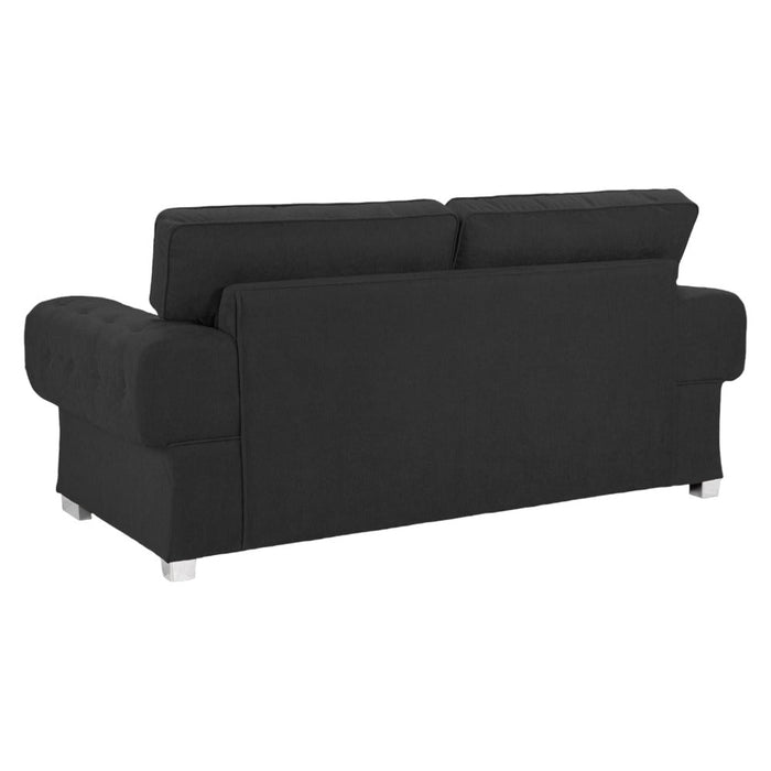 Verona Black 3 Seater Sofa