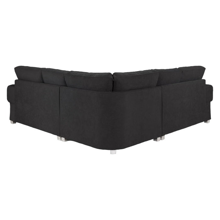 Verona Black Large Corner Sofabed