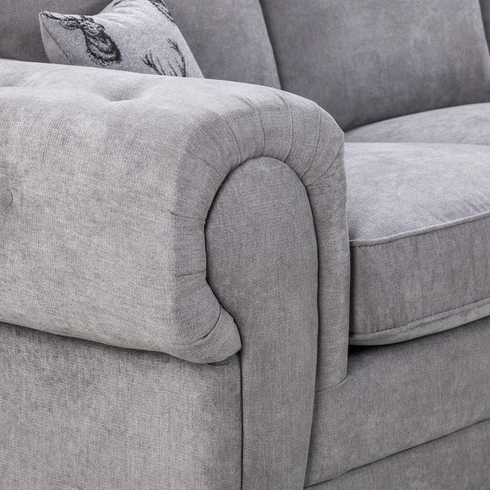Verona Grey Large Corner Sofa