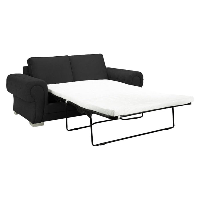 Verona Scatterback Black 3 Seater Sofabed