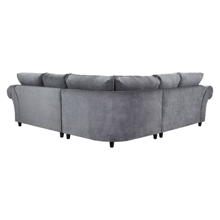 Windsor Fullback Grey Large Corner Sofa