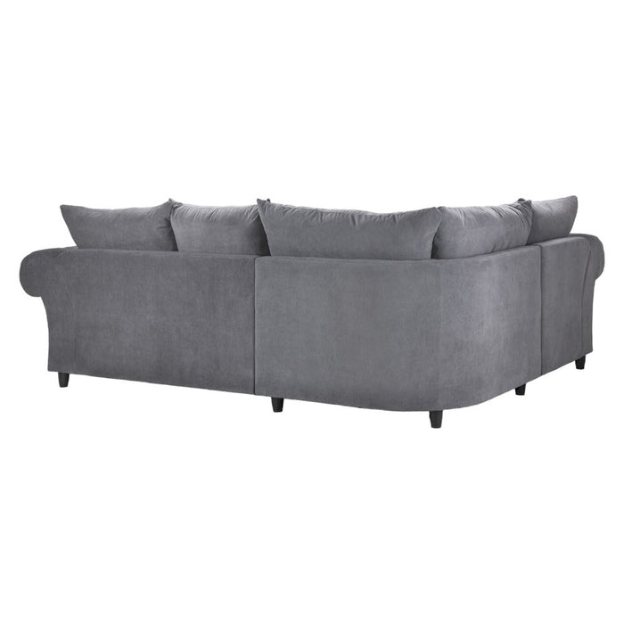 Windsor Fullback Grey Left Hand Facing Corner Sofa
