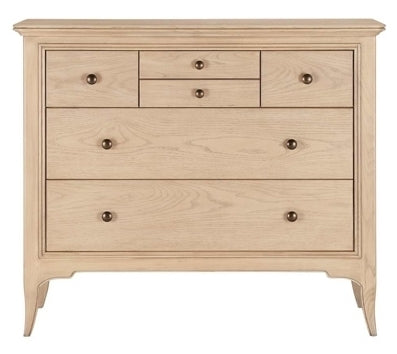 Willis and Gambier Toulon Oak 6 Drawer Tallboy Chest