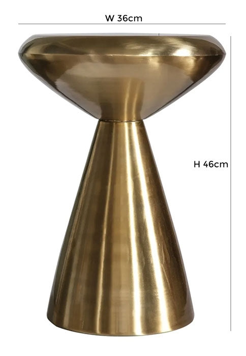 Winchester Gold Metal Side Table