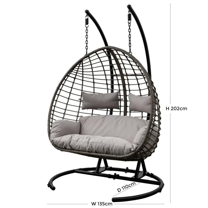 Adanero Wicker Outdoor Garden Hanging Chair